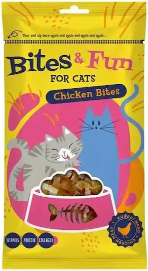 Λιχουδιά Γάτας Akinu Bites & Fun Chicken Bits 60gr