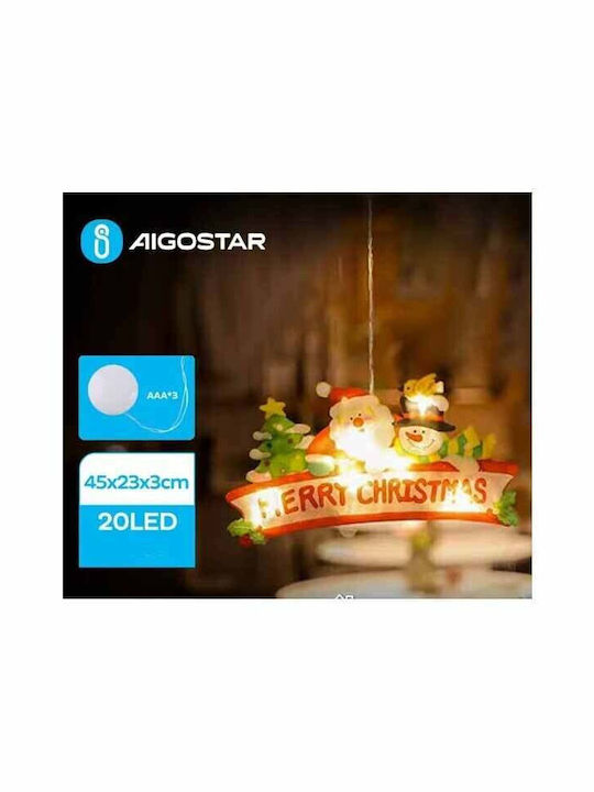 Aigostar Φωτιζόμενη Χριστουγεννιάτικη Φιγούρα Ύψους 45εκ. Αγιος Βασίλης