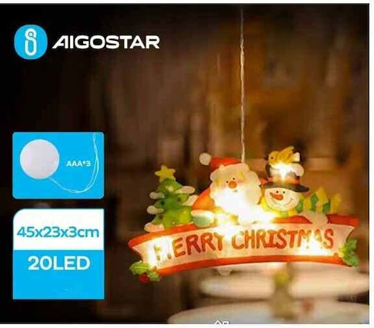 Aigostar Iluminată De Crăciun Figurină Înălțime 45cm. Moș Crăciun