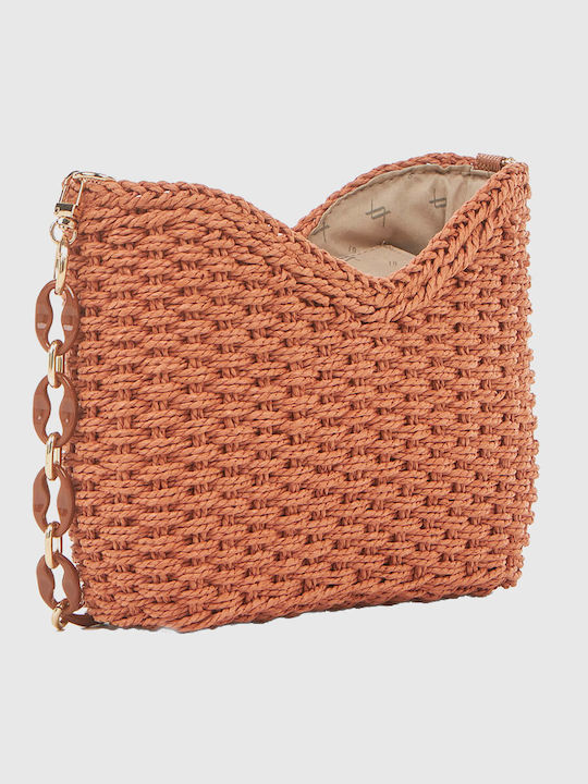 Straw Women's Bag Shoulder Orange