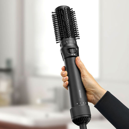 Severin Ceramic Electric Hair Brush with Air and Rotating Head for Hair Straightening and Curls and Beard 1000W