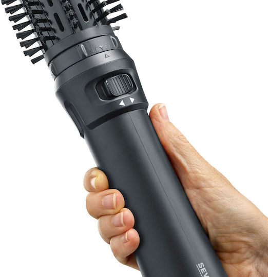 Severin Ceramic Electric Hair Brush with Air and Rotating Head for Hair Straightening and Curls and Beard 1000W