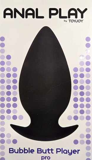ToyJoy Butt Plug Bubble Player Pro Πρωκτική Σφήνα Black 19cm