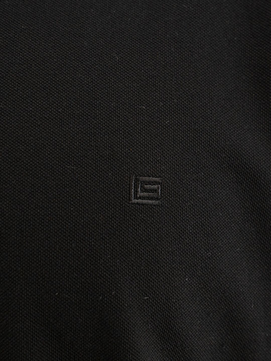 Polo Kurzarmbluse Black