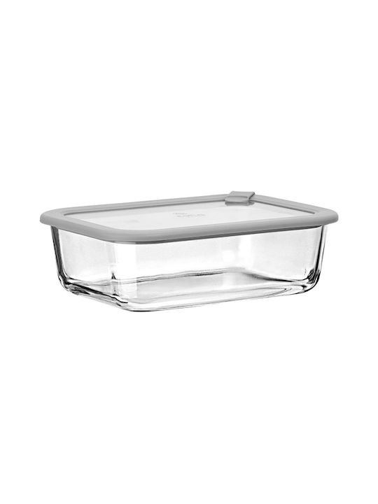 Estia Microwave Glass Lunch Box Colorseal Gray 1520ml