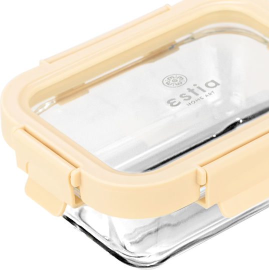 Estia Click&Seal Δοχείο Φαγητού Γυάλινο Διάφανο 370ml
