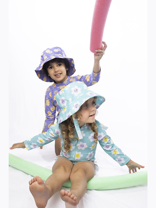 Zoocchini Kids Swimwear Long Sleeve One-piece Pineapple