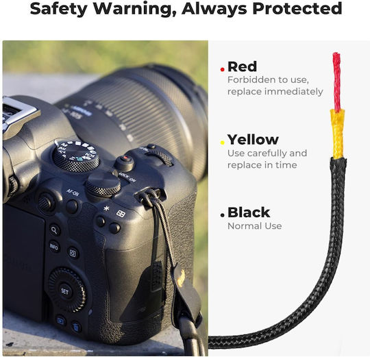 K&f Concept Urban Wander 01 Camera Neck Strap Black Kf13.184