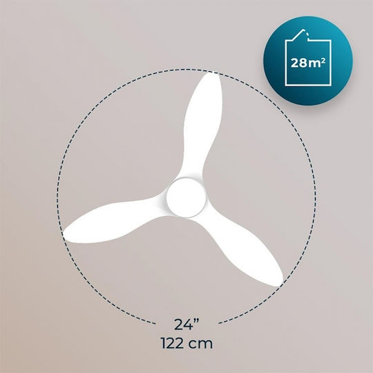 Cecotec EnergySilence Aero 5200 Ceiling Fan 122cm With Light White