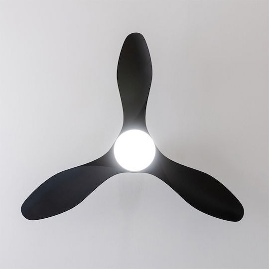 Cecotec EnergySilence Aero 5200 Ceiling Fan 122cm with Light Fixture Black