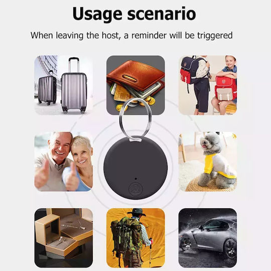 Mini Round Apple Find My & Google Find Hub Λευκό