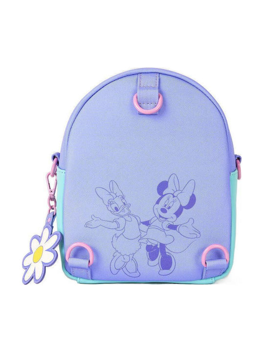 Loungefly Παιδική Τσάντα Πλάτης Μωβ 20.96x10.16x21εκ. Disney Daisy Duck & Minnie Mouse Mini Convertible