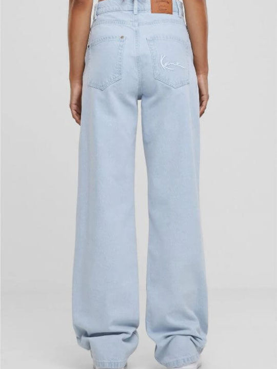 Small Signature Women's Jean Trousers Bleached Blue