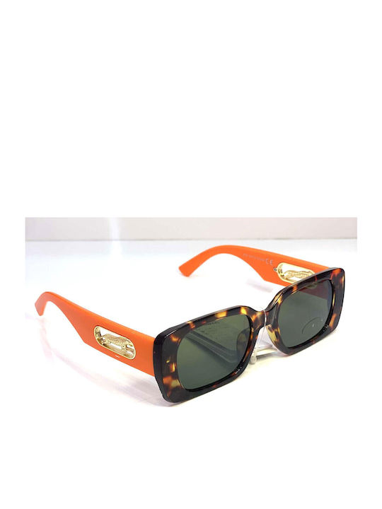 Woman's Fashion Women's Sunglasses with Brown Tartaruga Plastic Frame and Brown Lens G-106