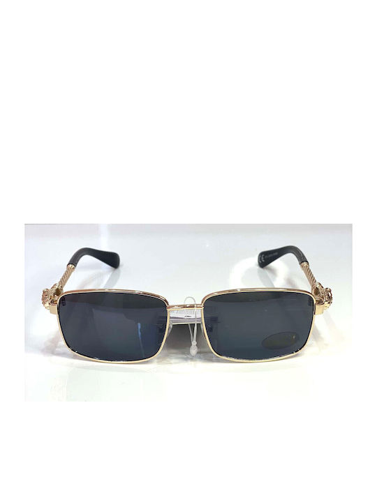 Woman's Fashion Ochelari de soare Χρυσά cu Cadru & Negru Lentilă Woman's Fashion Ochelari de soare Χρυσά cu Cadru & Negru Lentilă