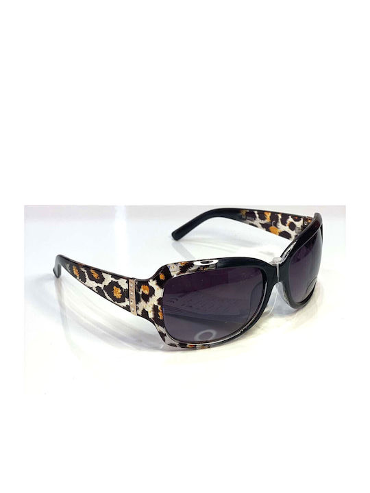 Woman's Fashion Women's Sunglasses with Brown Tartaruga Plastic Frame and Brown Gradient Lens G-111