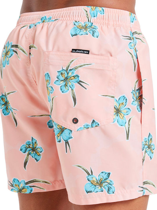 Everyday Straight Men's Swimwear Shorts Pink With Patterns