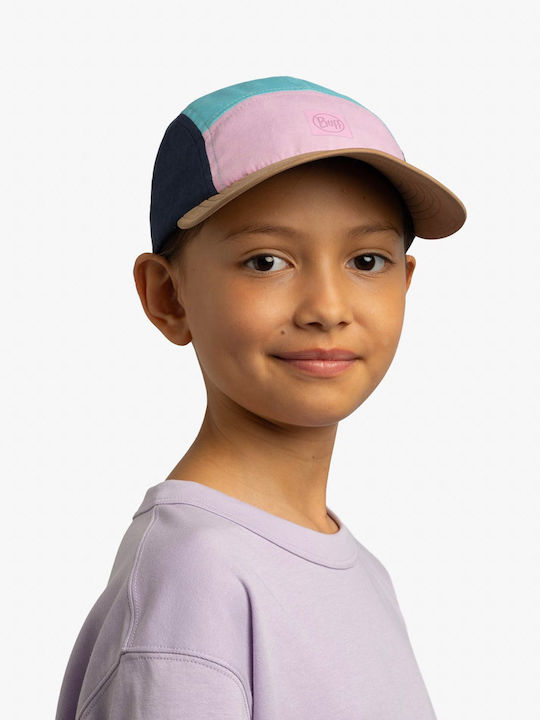 Buff Kids' Hat Jockey Fabric Sunscreen 5 Panel Go Cap Multicolour