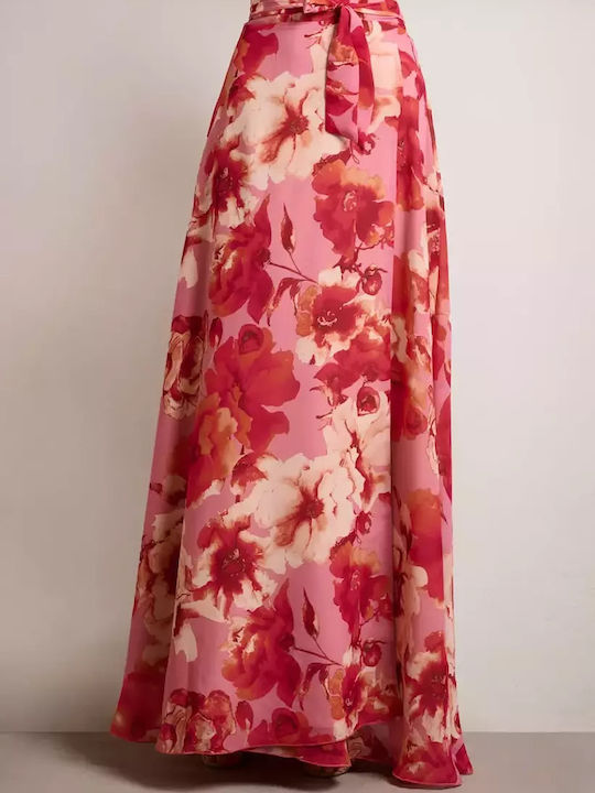 Ψηλόμεση Maxi Φούστα Φάκελος Floral Εμπριμέ Με Λουλούδια