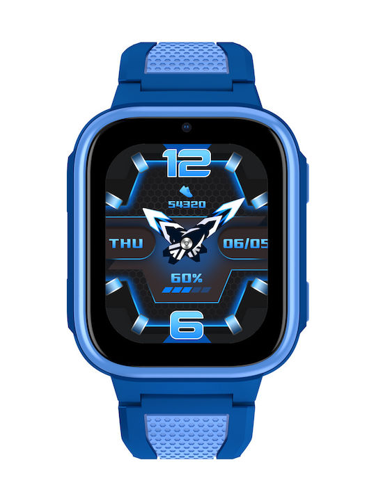Lagenio Kids Digital Watch K10 with GPS and Rubber/Plastic Strap Blue