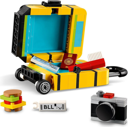 LEGO Yellow Building Blocks Travel Suitcase For 7+ Years 184 Pieces
