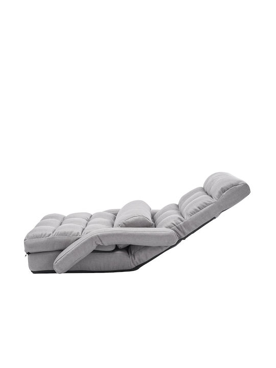 Outdoor Armchair Metallic Grey 64x63x69cm
