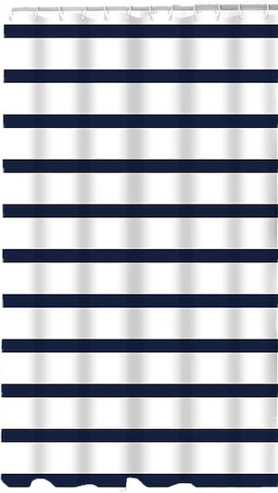 Ionion Shower Curtain Fabric 180x180cm Lines