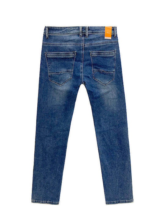 Men's Jeans Pants Elastic Light Blue