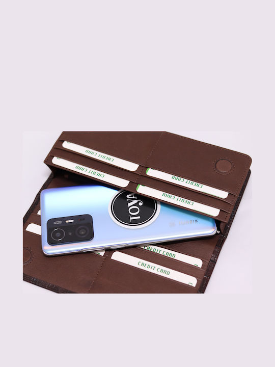 Small Leather Women's Wallet Classic Brown