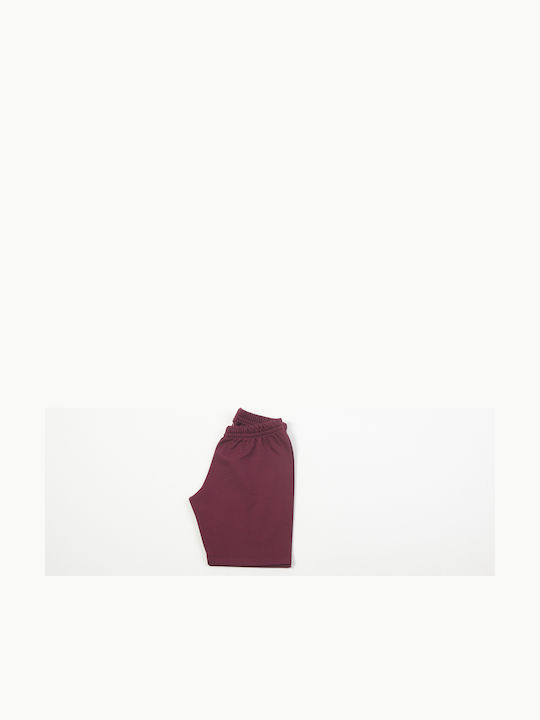Kinder-Shorts/Bermudas Stoff Bordeaux