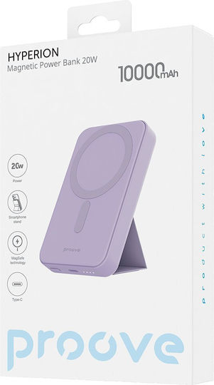Proove Hyperion Power Bank 10000mAh 20W с USB-C порт Лилав