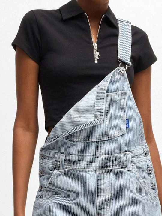 Damen Jumpsuit White-Blue