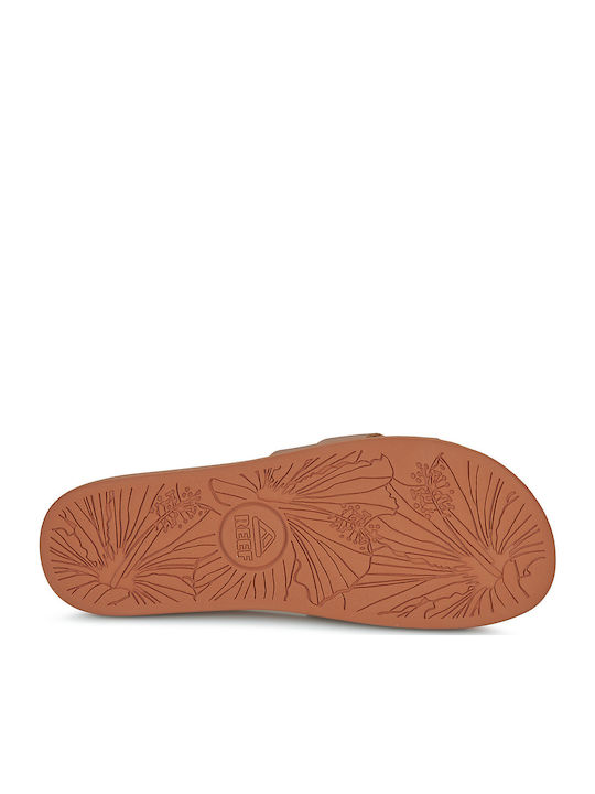 Cushion Women's Flat Sandals in Brown Color