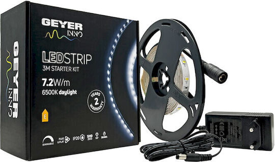 Geyer LED-Streifen 12V Kaltweiß Licht 3m Typ SMD2835