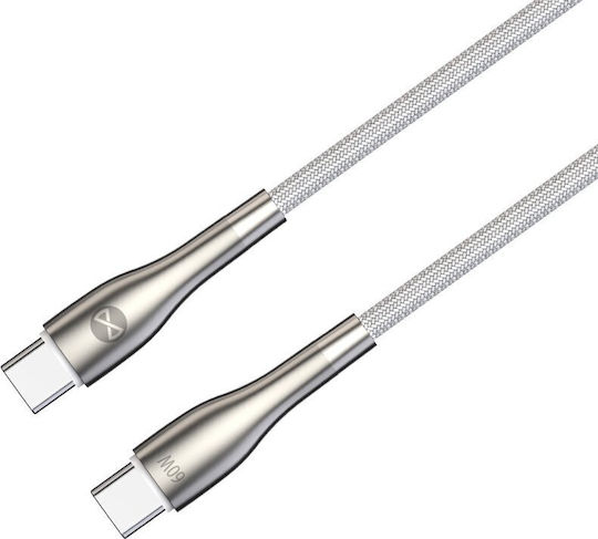 Forever USB 2.0 Cable USB-C male - USB-C 60W White 1m