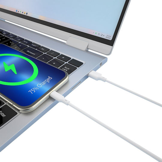 Forever Редовна USB-A към Lightning кабел Бял 1.5м