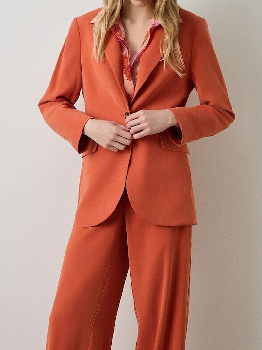 BSB Women's Blazer Burnt Orange