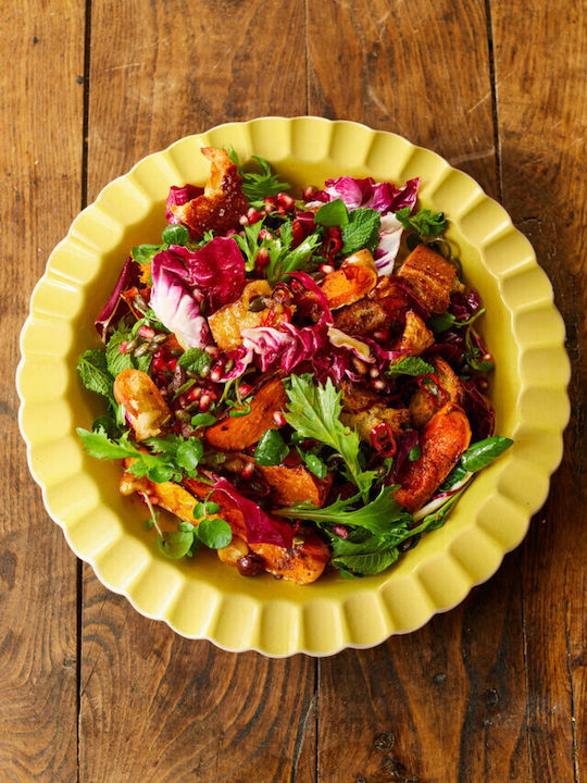Jamie Oliver Πιατέλα Σερβιρίσματος Κεραμική Κίτρινη με Διάμετρο 34εκ.