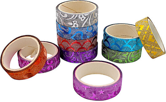 Glitter Decorative Adhesive Tape Designs 10pcs 4sxo11