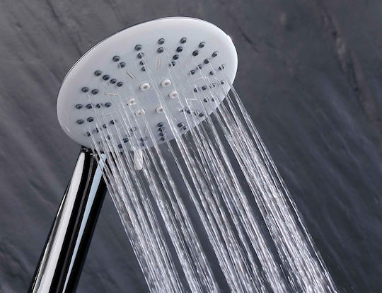 Τηλέφωνο Μπάνιου Hydro Douceur D'intérieur 3 Λειτουργίες Ροής Σύνδεσμο Εξοικονόμησης Νερού Chrome 1802055