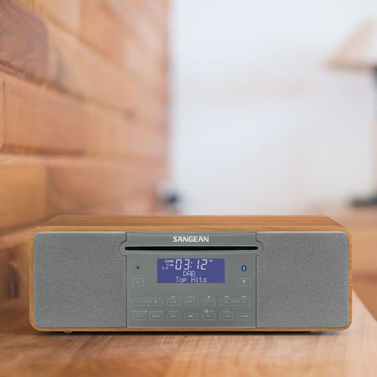 Sangean Soundsystem 2 DDR-47BT DDR-47BT 14W mit CD / Digitale Medien Player und Bluetooth Braun
