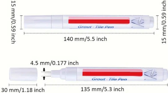White Drawing Marker Thin