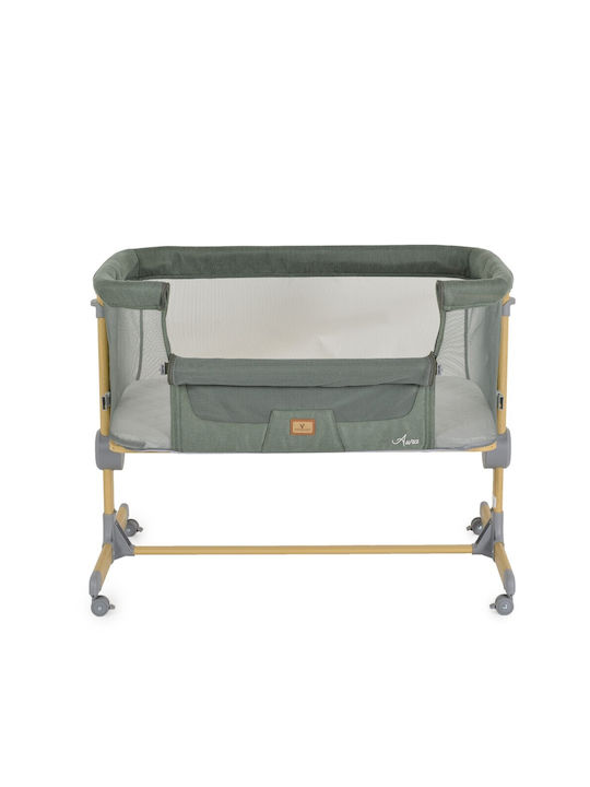 Cangaroo Cradle Aura with Side Opening and Wheels Green