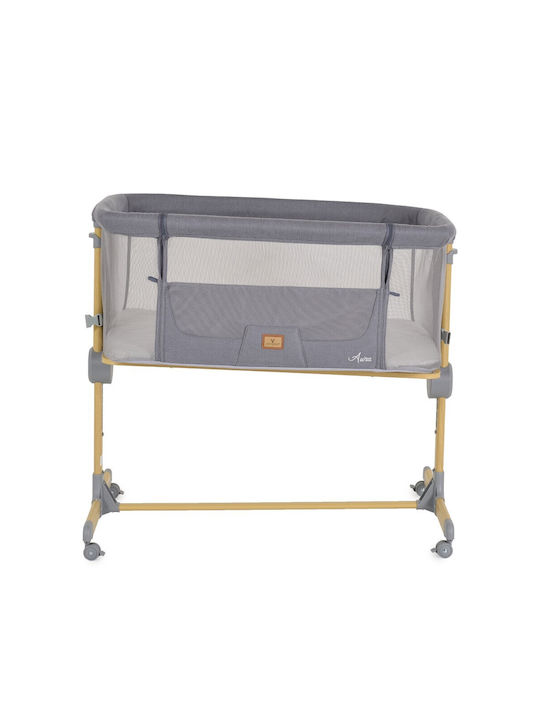 Cangaroo Cradle Aura with Side Opening and Wheels Gray