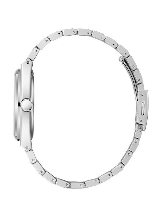 Lee Cooper Men's Watch Battery with Silver Metal Bracelet