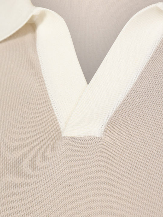 Polo T-shirt Μπεζ