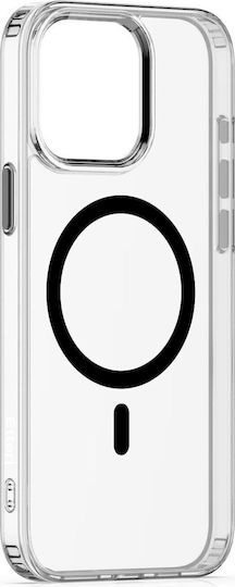 Etteri Color Mag Back Cover Silicone / Plastic Black (iPhone 15 Pro Max)