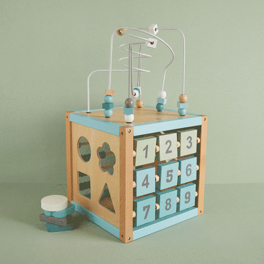 Bieco Activity Cube made of Wood for 12++ Months