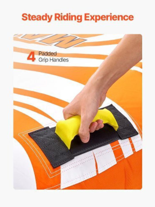 Vevor Inflatable Mattress for the Sea 2 Persons with Handles Orange 156.5cm. CQTL2PDDX2R0W0X83V0