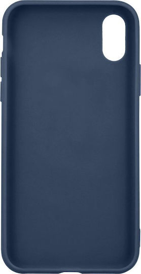 TelForceOne Matt Tpu Back Cover Silicone Navy Blue (Moto G55)